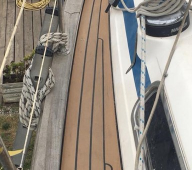 Sztuczny teak PlasDECK® Bavaria 36 Cruiser Półpokład w stronę rufy